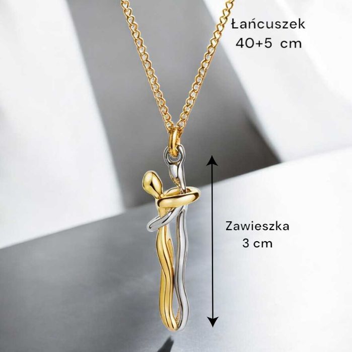 Naszyjnik "Miłość w Objęciach" - Idealny Dla Zakochanych