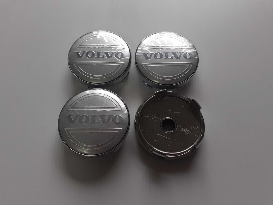 Centros/tampas de jante completos Volvo com 56, 60, 64 e 68 mm