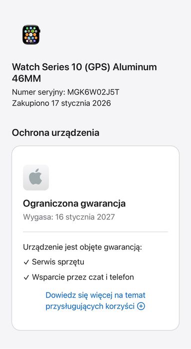 Apple Watch 10 46mm Jet Black. Gwarancja. Idealny.
