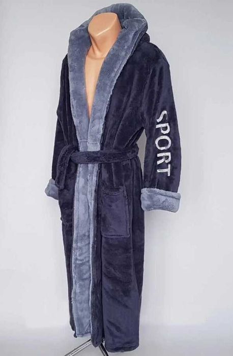 Очень теплый ,мужской махровый халат , 44-64 размер Отличный подарок