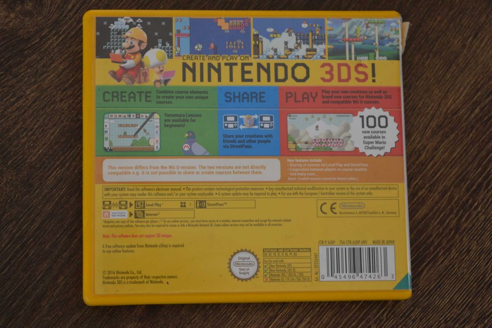 Super Mario Maker For Nintendo 3DS