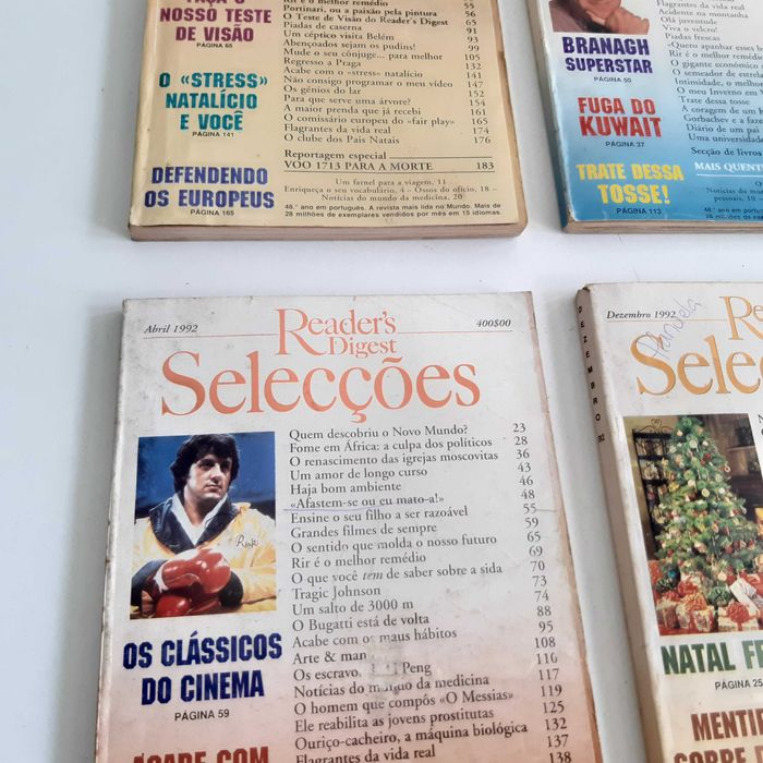 6 Revistas Selecções do Readers Digest - Anos 90
