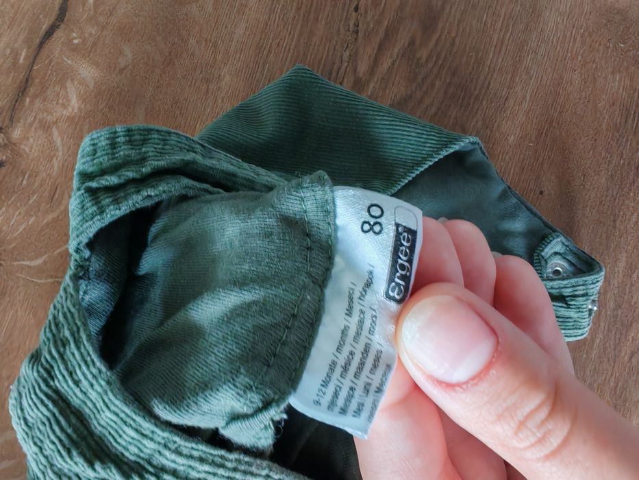Zielone ogrodniczki khaki