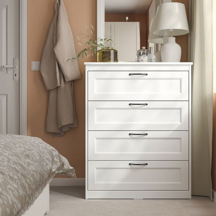 Ikea SONGESAND Komoda, 4 szuflady, biały, 82x104 cm
