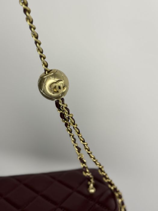 Сумочка бордо шкіра