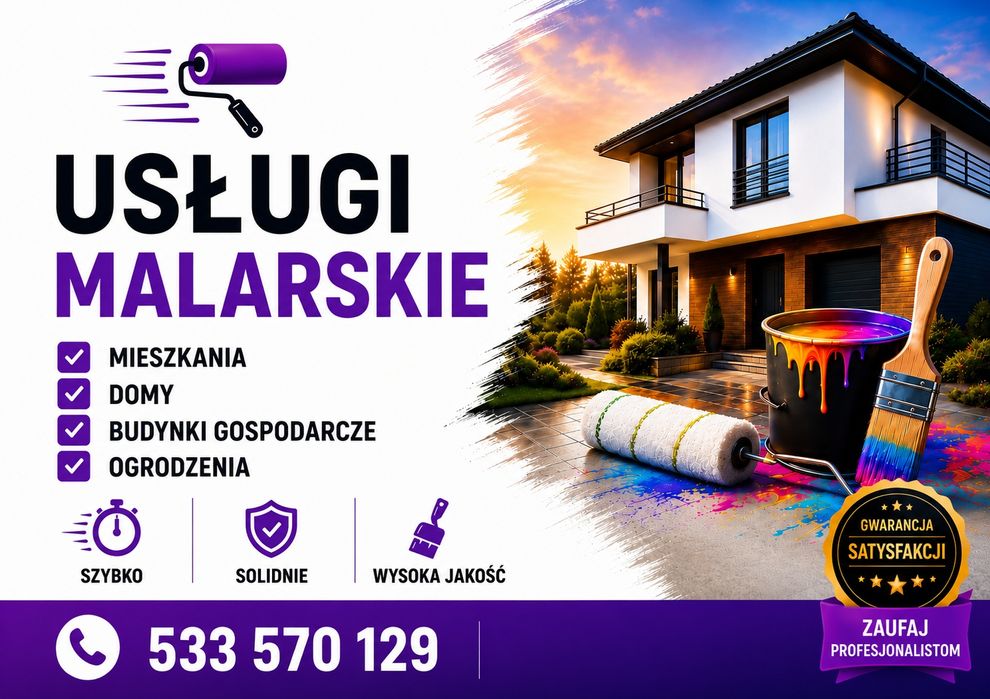 Malarz, usługi malarskie, malowanie, remont