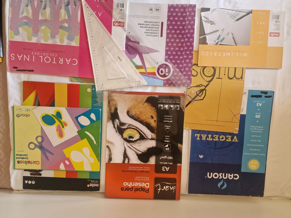 Kit desenho A3: Pasta e Blocos Canson +Inart+Mab