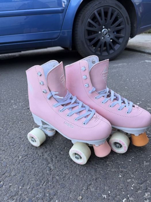 Wrotki OXELO różowe  rozmiar 39