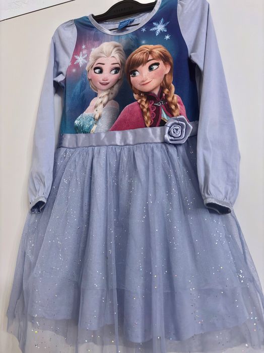 Elsa, Elza, Frozen, Kraina Lodu 2 sukienki 116 122
