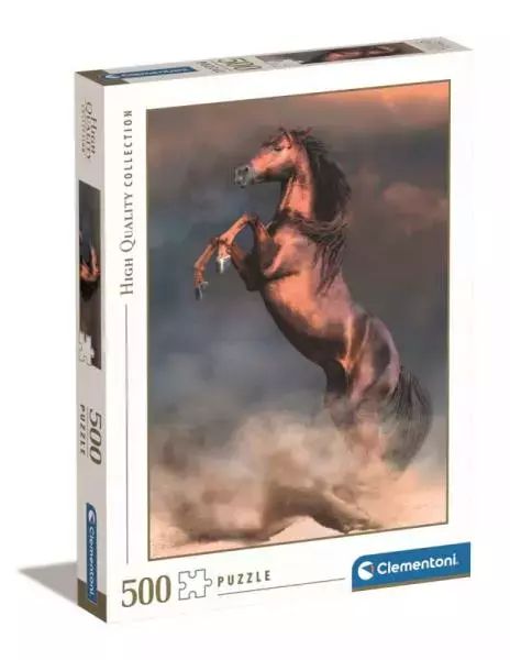 Clementoni Puzzle 500el Dziki czerwony ogier. Wild Red Stallion 35521. Clementoni. Nowy Produkt