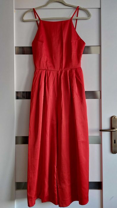 Letni kombinezon z odkrytymi plecami H&M z lnem