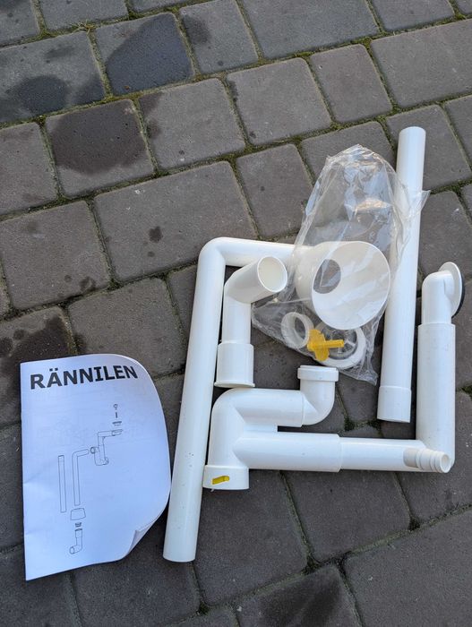 сифон с гибкой трубкой IKEA RÄNNILEN.