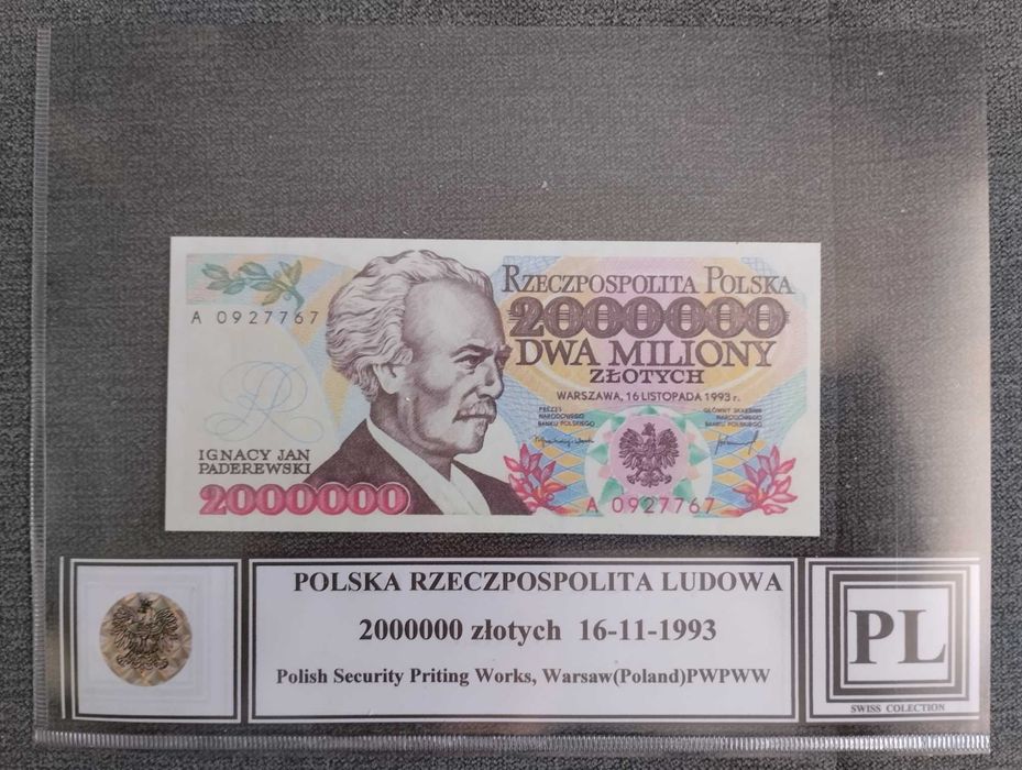 Polska zestaw 5 sztuk banknotów z 1993 roku