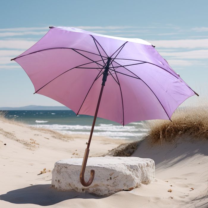 3x parasol automat długi laska czarny, różowy, fioletowy komplet