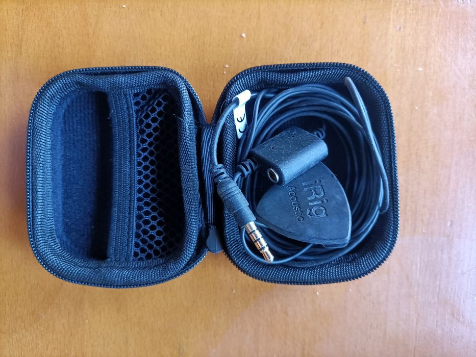 Microfone Clip e Interface p/ Guitarra