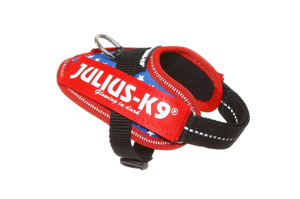 Julius-K9 mini-mini XS szelki uprząż flaga amerykańska