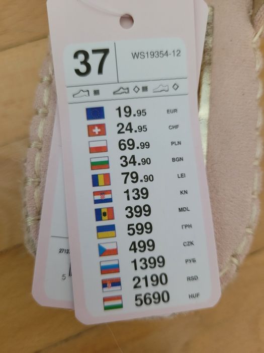 Damskie klapki NOWE
