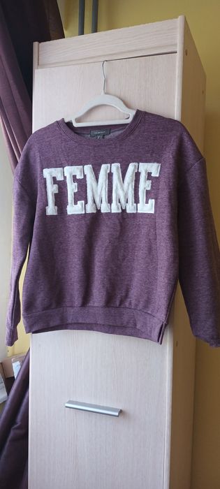 Bluza fioletowa z napisem