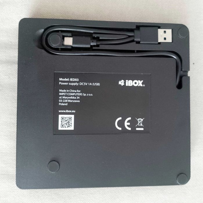 Nagrywarka DVD Ibox IED03 / USB / nieużywana / sprawdzona