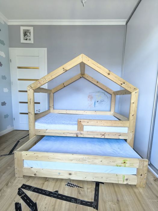 Łóżko domek dla dwójki dzieci 80*160