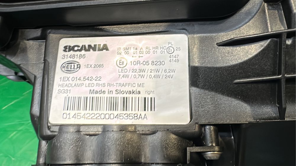 Lampa reflektor full led Scania S  jak nowe 2025 R nowy model Oryginał