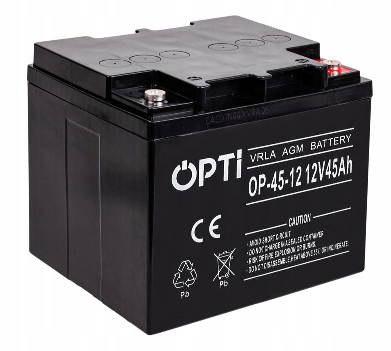 Akumulator bezobsługowy zadbany AGM 12V 45Ah  Opti , wysyłka