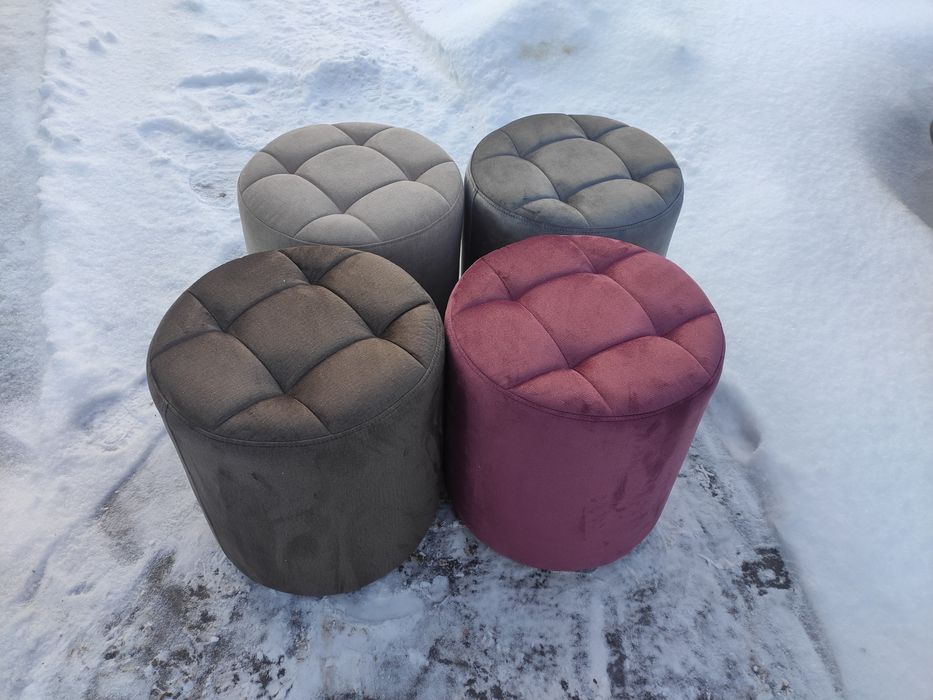Круглый пуф, пуфик, банкетка в магазин, в детскую, в прихожую.