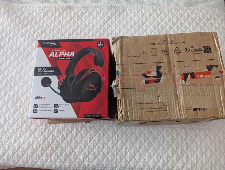 Headset HyperX Cloud Alpha Wireless - NOVO em caixa