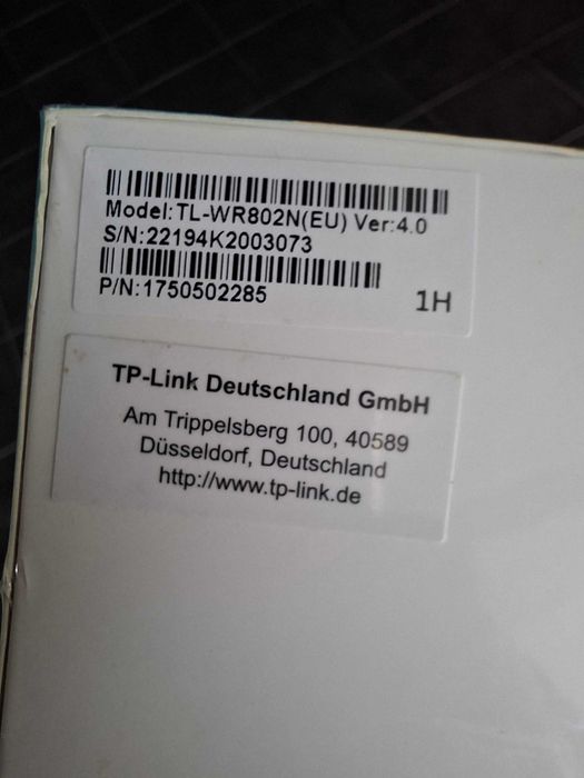 Router TP-Link TL-WR802N. Para entrega na mão zona de Amarante. Novo - sem abrir.