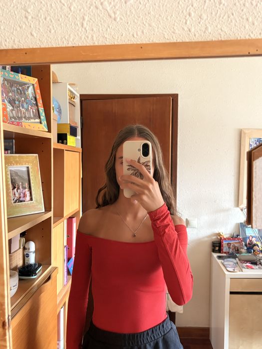 Body vermelho Pull&Bear
