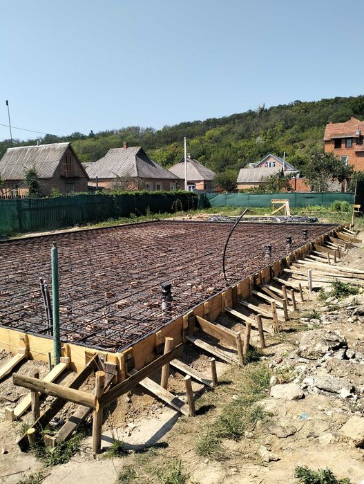 Бетонные работы, кладка газоблока.