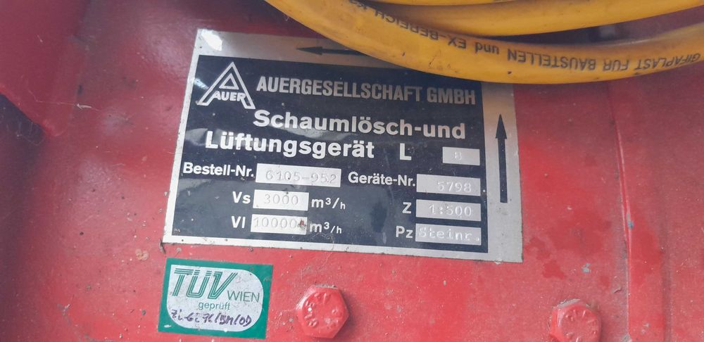 Dmuchawa straż. do oddymiania i napowietrzania oraz do robienia piany.