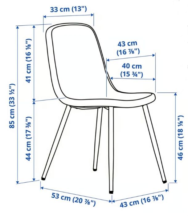 4 Cadeiras jantar cinzento