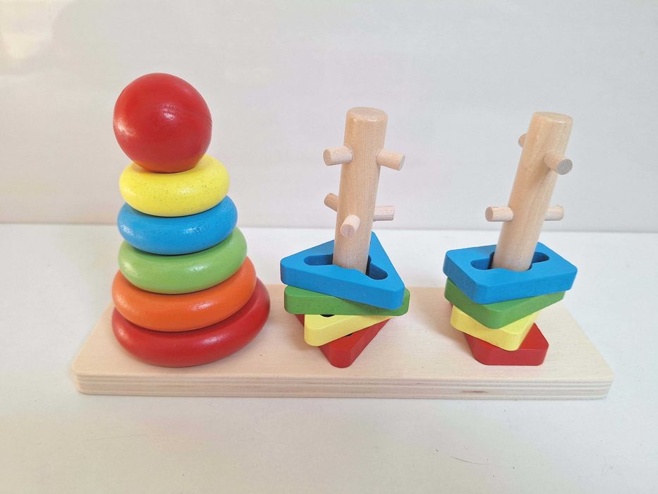N O W A układanka drewniana logiczna edukacyjna sorter