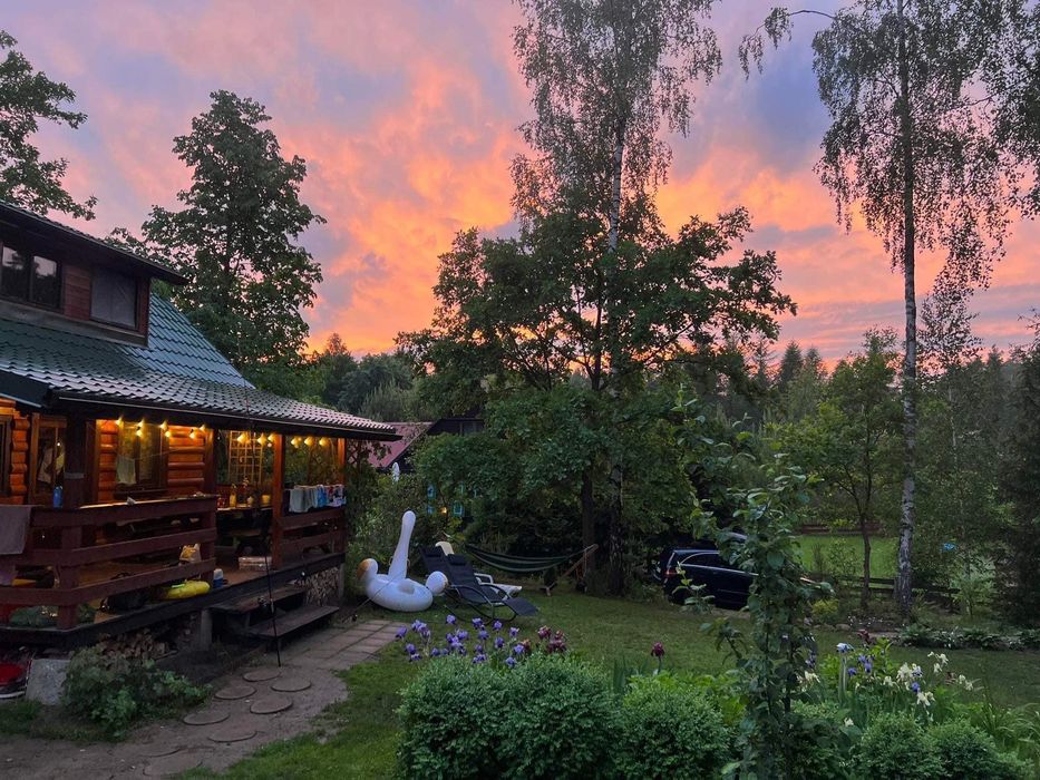 Domek nad jeziorem! Ruska bania!jacuzzi! Pomost!Plaża