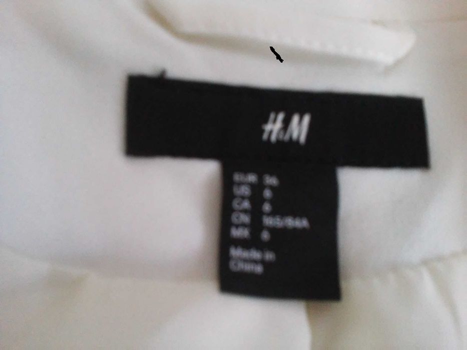 żakiet, marynarka ecru H&M roz. 34/36/38- wesele/ komunia