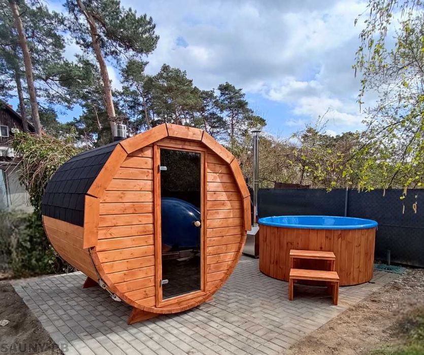Sauna Ogrodowa 2,5x2 Samodzielny montaż BECZKA