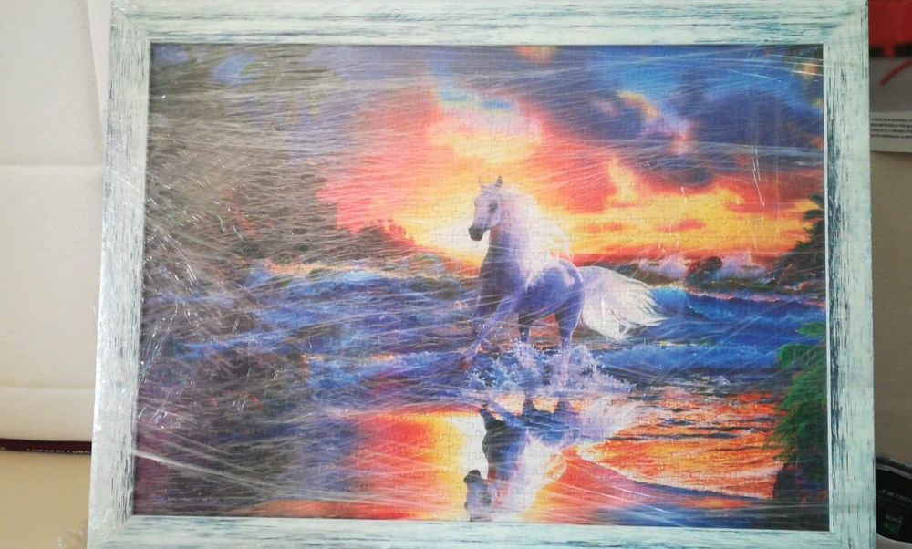 Puzzle 1000 peças com moldura