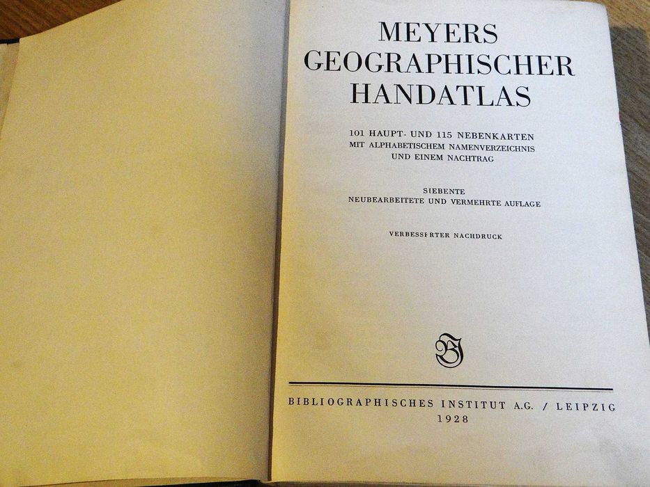 Meyers Geographischer Handatlas - 1928 r