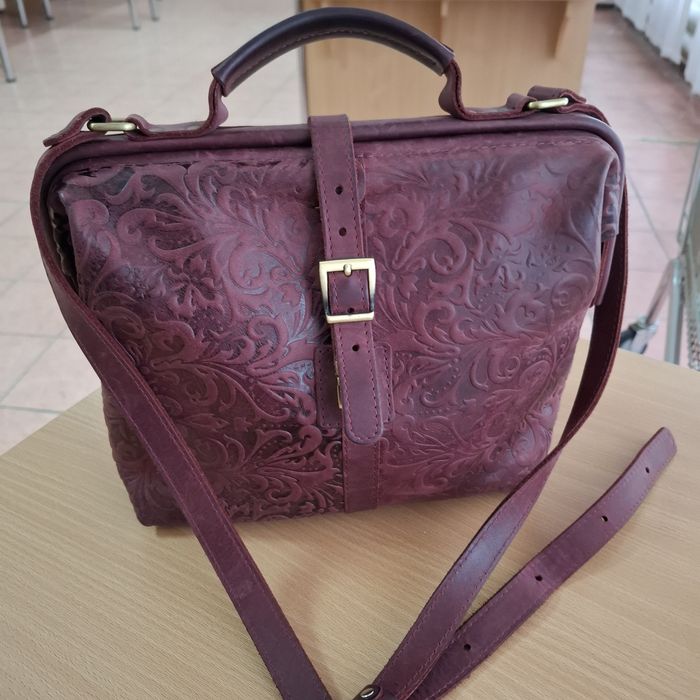 Шкіряна сумка ручної роботи crazy horse український виробник Babak