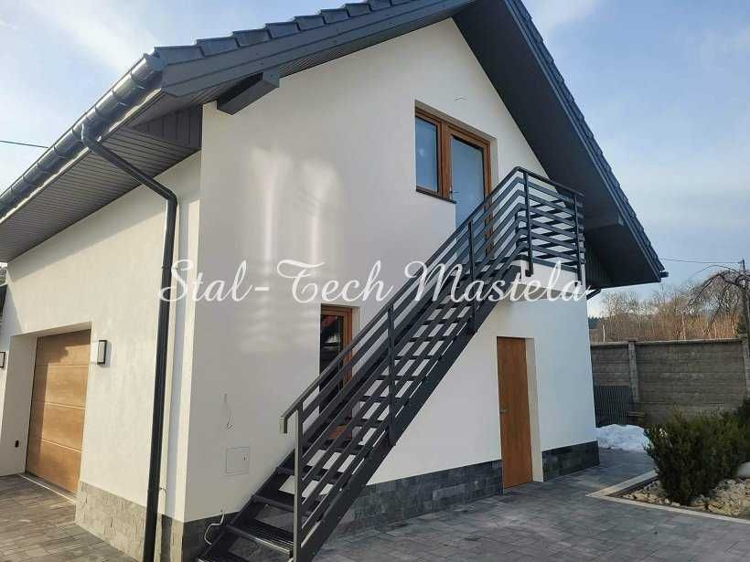 Schody metalowe zewnetrzne