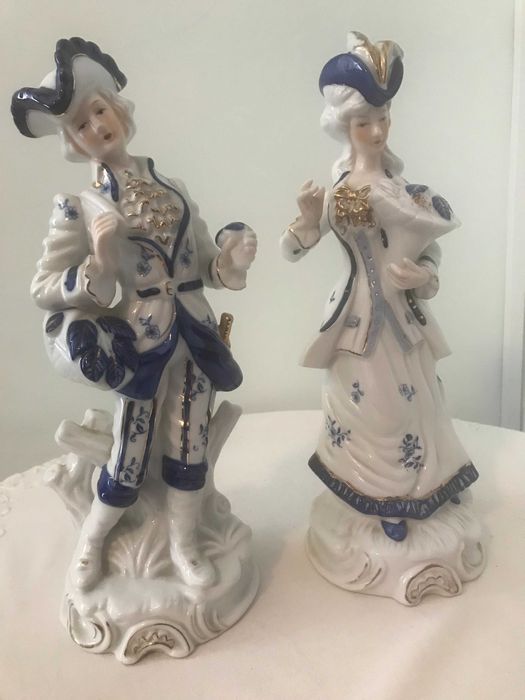 Estatuetas porcelana George & Martha