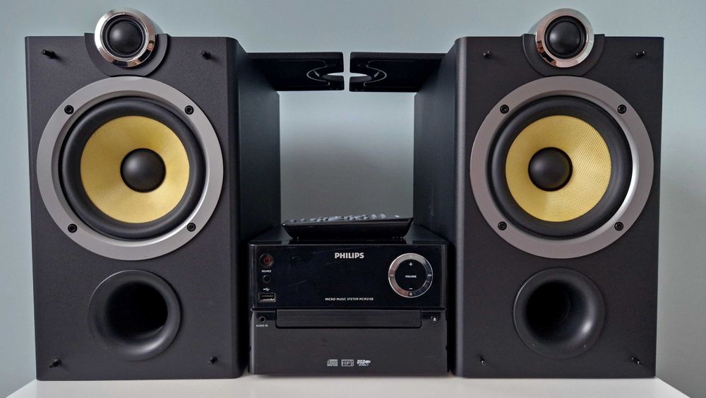Philips 100W bluetooth MCM2150 kolumny MCi8080 wzmacniacz CD AUX USB