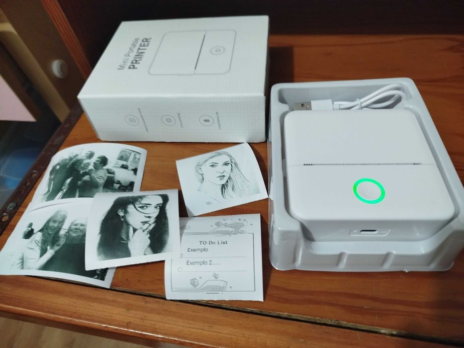Impressora Térmica Portátil a Bateria Não precisa tinteiro- Fotografia
