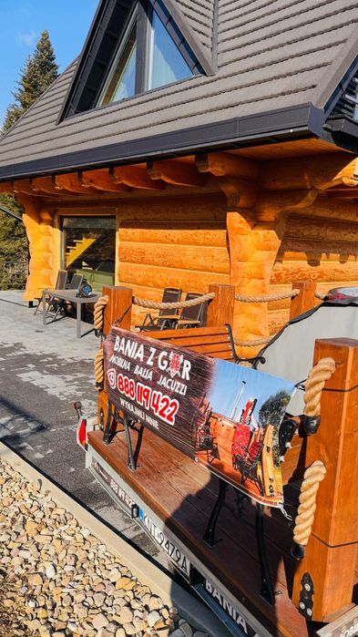 Wynajem sauny  jacuzzi balia bania mobilne jacuzzi