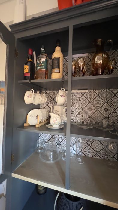Cristaleira Vintage - Restaurada