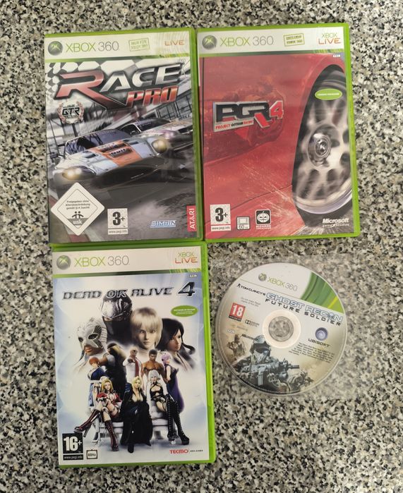 Conjunto de 4 jogos Xbox 360