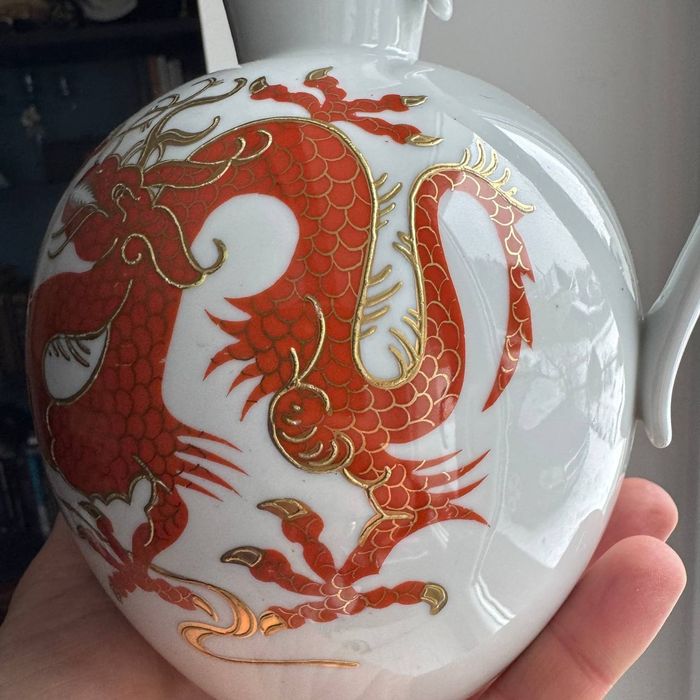 Wazon / Dzban ze Smokiem Schaubach Kunst porcelana lata 50 -60 te