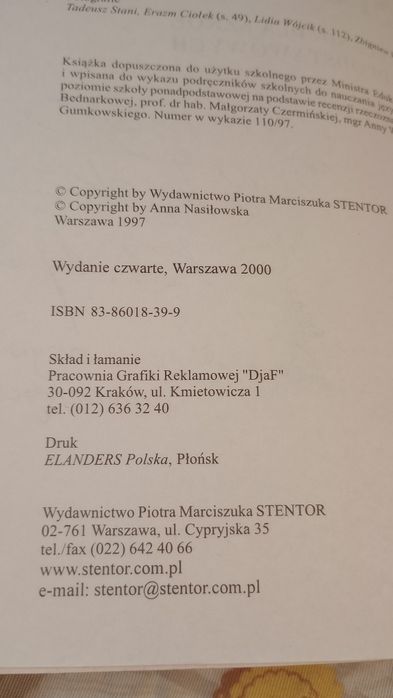 Literatura współczesna. Anna Nasilowska