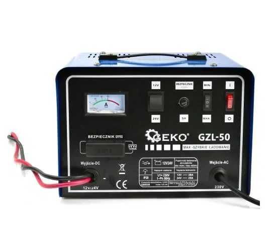 Автомобільне пуско-зарядне Geko GZL-50 на 12V / 24V пускове зарядний